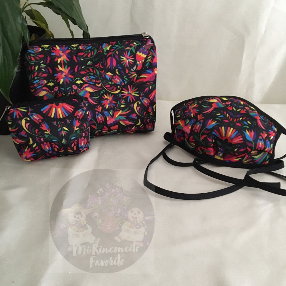 New- Cosmetic Bag, Coin Purse, & Face Mask